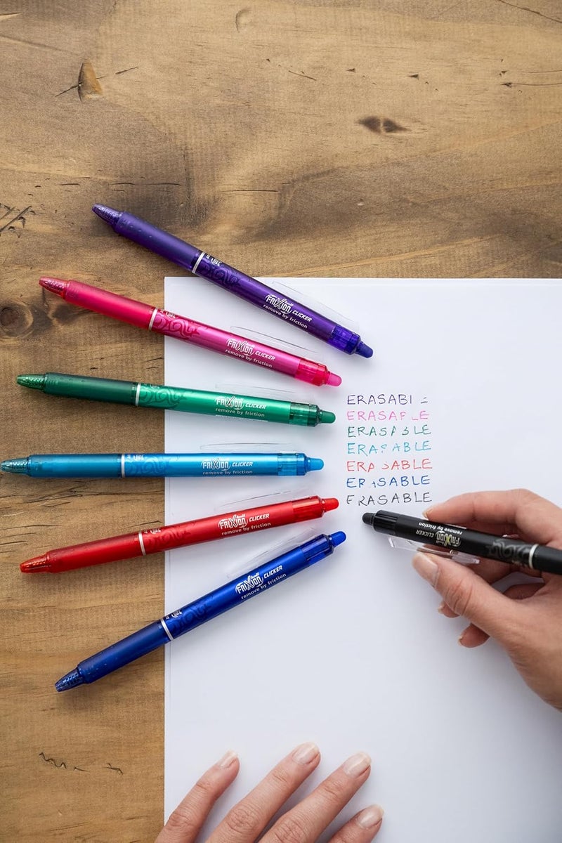 PILOT قلم بايلوت فريكسون كليكر القابل للسحب والقابل للمسح 0.7 مم، أزرق، قلم واحد - عبوة من 05 - Image 4